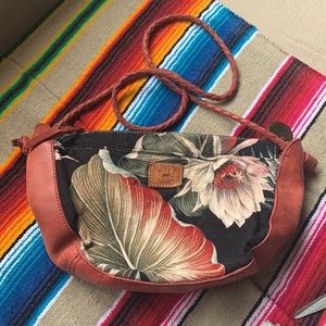 WILL leather goods crossbody leather & floral bag